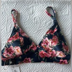 Velvet Floral Bralette